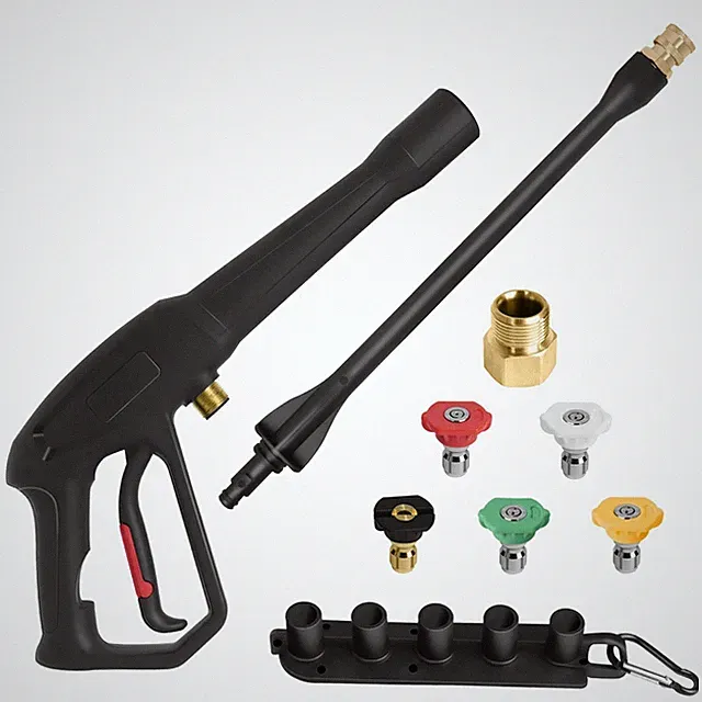 Pistola De Pulverizacion Con Vara De Chorro Y 5 Boquillas De Lujo Pro