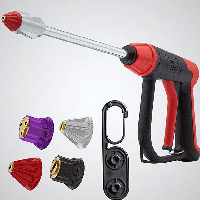 Pocket Hose Arrow, Turn Any Garden Hose Into a Powerful Washer, 4 Precision Tips