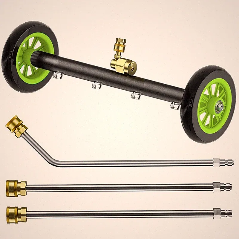 POHIR 16" Pressure Washer Undercarriage Cleaner 4800 PSI Under Car Washer Broom
