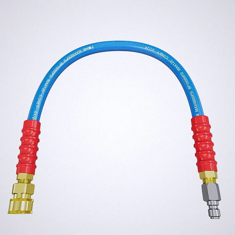 POHIR 2ft Pressure Washer Whip Hose 3/8" 4800 PSI 3/8 2FT