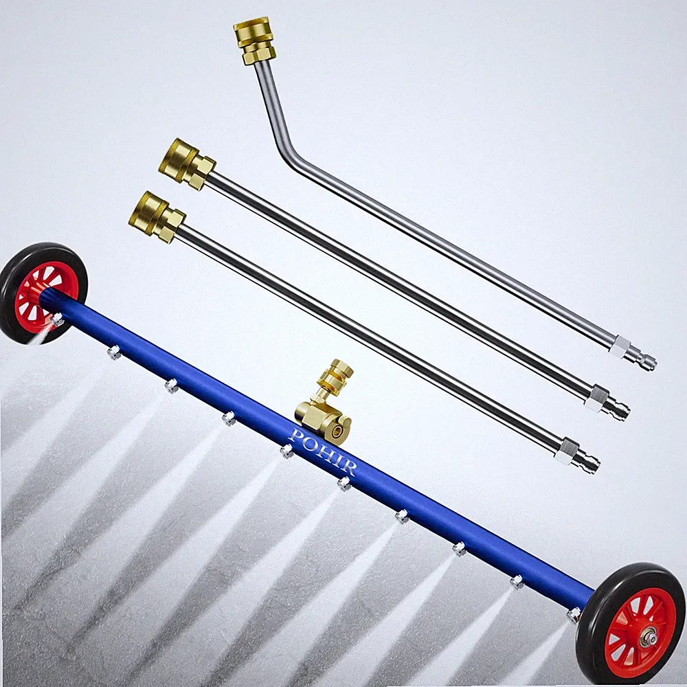 POHIR 35" Pressure Washer Undercarriage Cleaner 4000 PSI Under Car Washer Broom