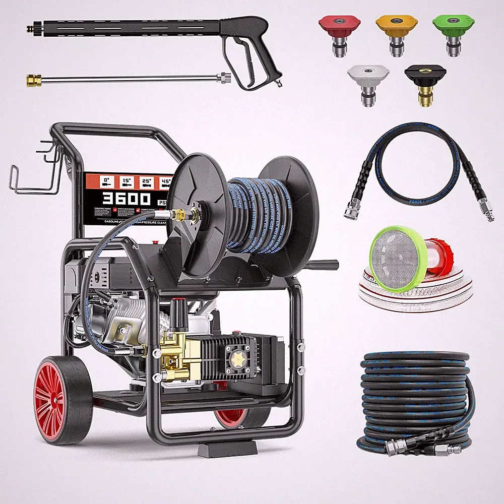 POHIR 3600 PSI 3.3 GPM Gas Pressure Washer w/ 7HP Electric Start 212cc 50FT Hose