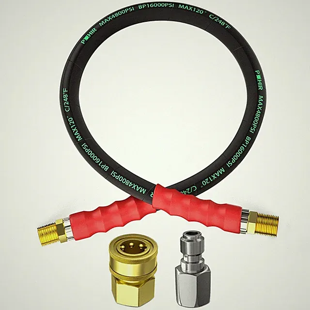 POHIR 3FT Pressure Washer Jumper Hose, 4800 PSI Pressure Washer Whip Hoses 3/...