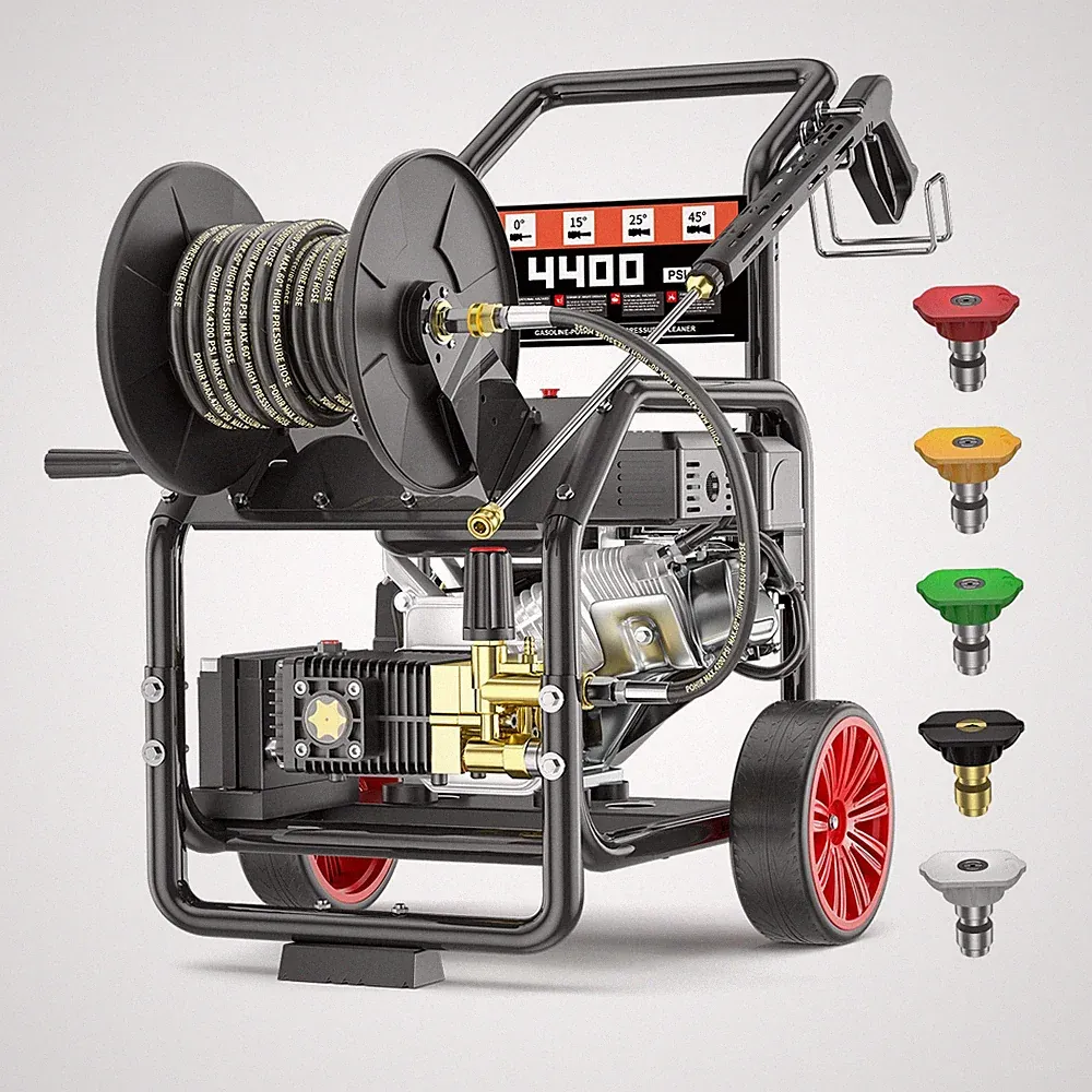 POHIR 4400PSI Gas Pressure Washer 15HP 4.0 GPM 296cc Electric Start 50FT Hose