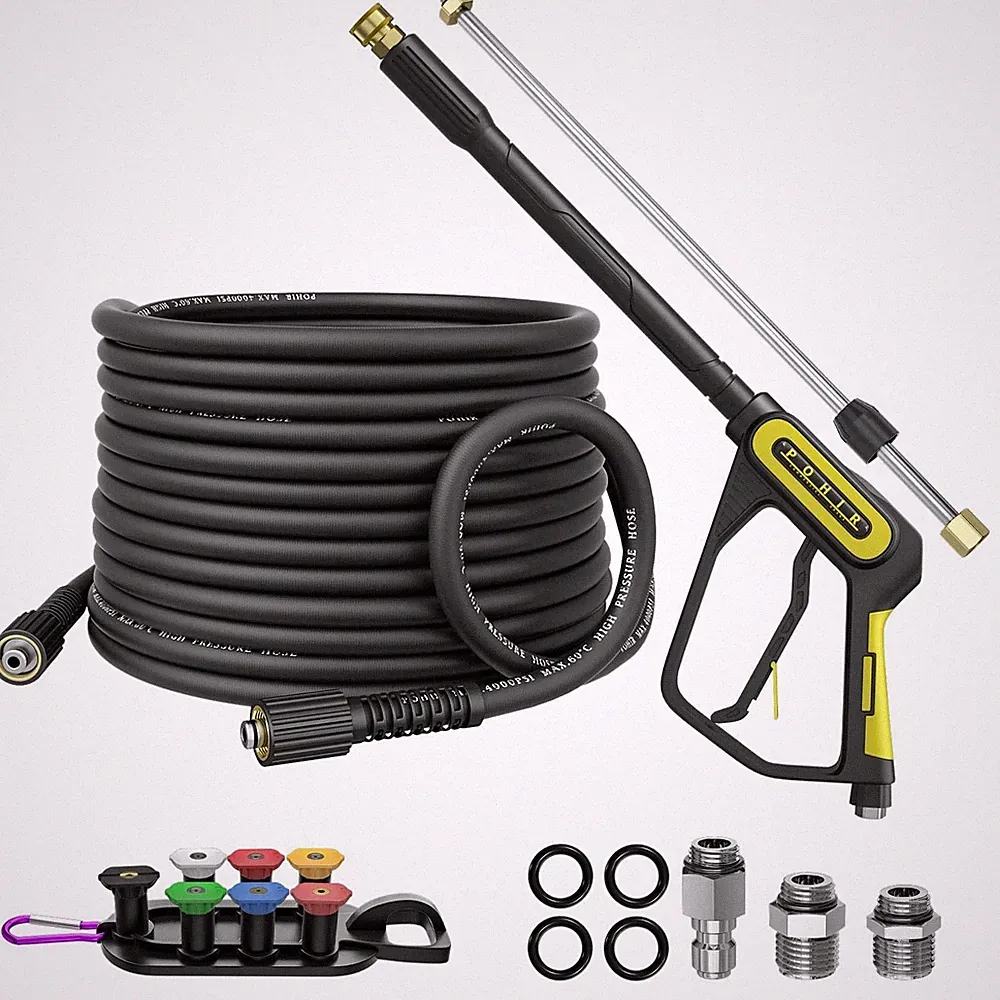 POHIR 5000PSI Pressure Washer Gun and 50ft Hose 4000psi | 40'' Power Washer G...