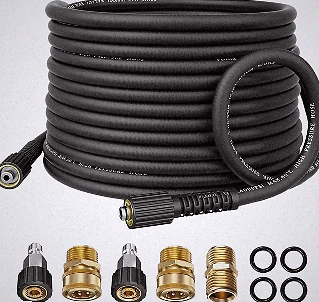 POHIR 50FT 4000PSI Pressure Washer Hose 1/4" Kinnk Resistant Replacement Hose
