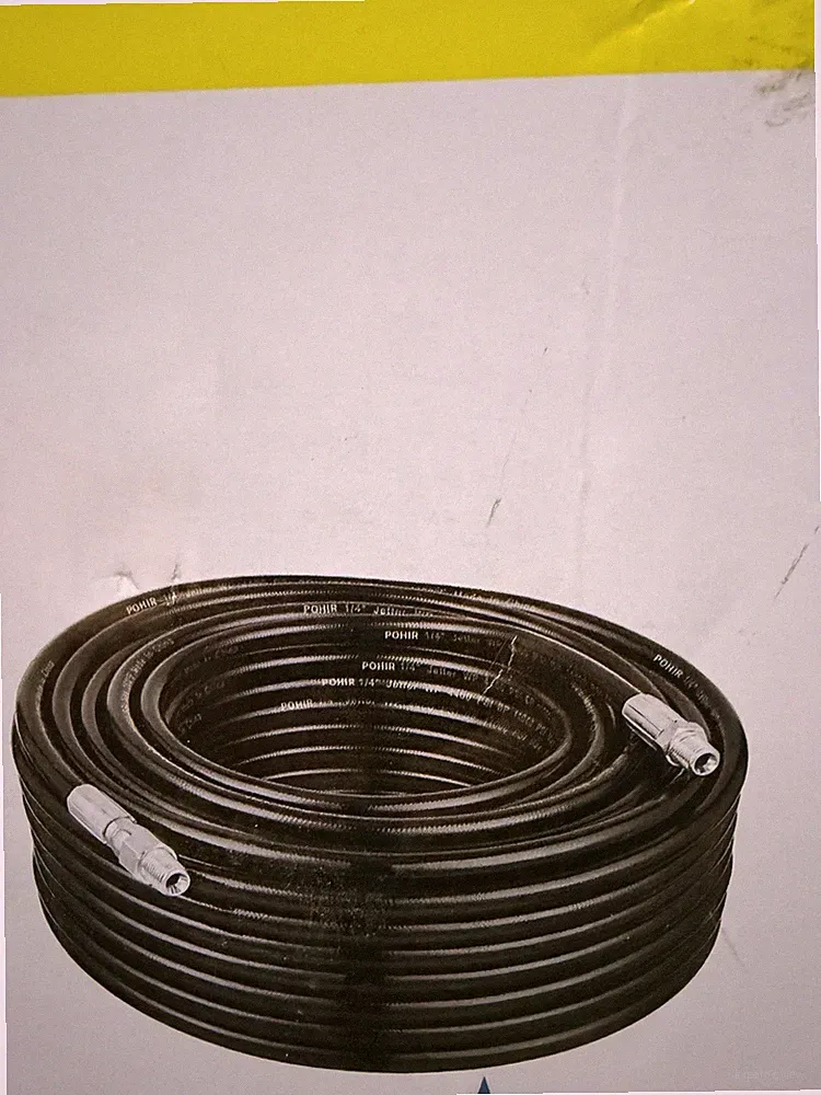 POHIR Kit for Pressure Washer 50ft Black Hose Only. No accessories
