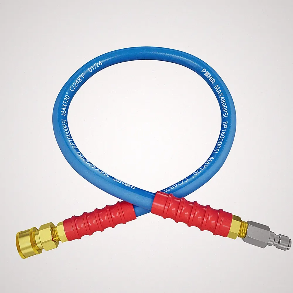 POHIR Power Washer Whip Hose 5ft Pressure Washer Jumper Hose With 4800PSI Ste...