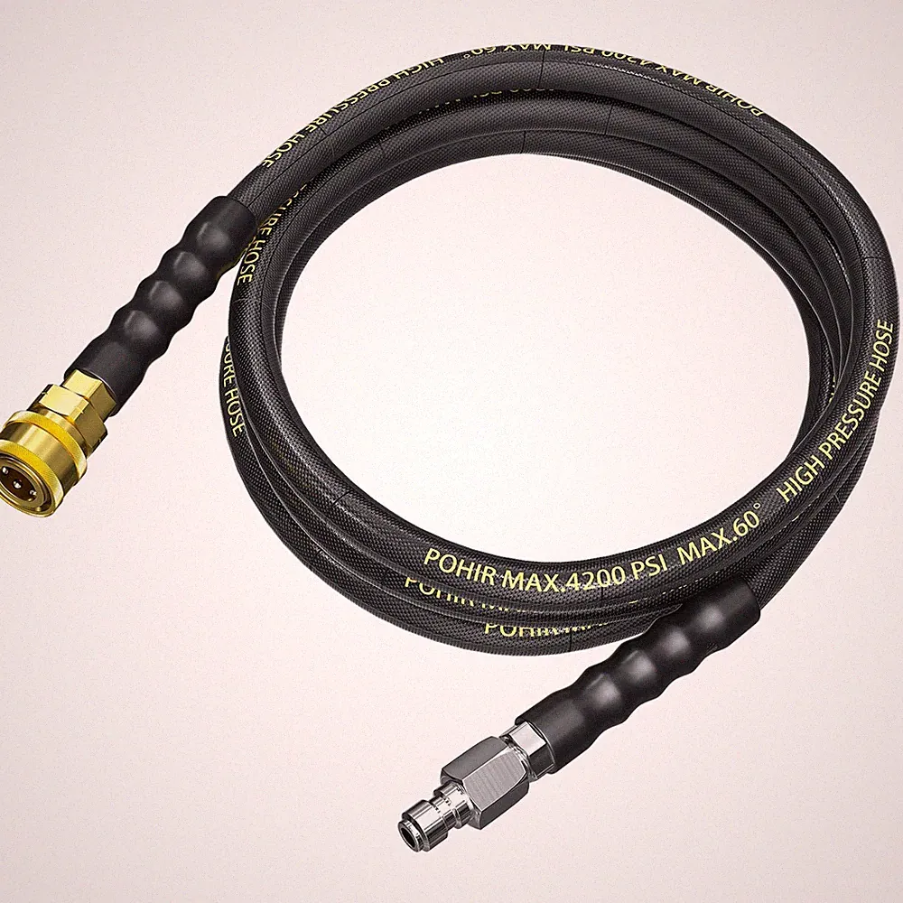 POHIR Pressure Washer Whip Hose - 10 FT, 4200PSI, Replacement Hose Reel Conne...