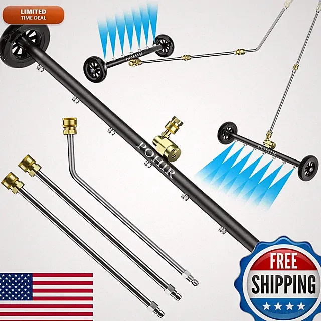 POHIR Undercarriage Pressure Washer Attachment Pro Max 24", Surface Cleaner