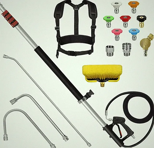 Poles,Gutter Telescoping Wand Kit Cleaner 2 PRO Pressure - Extension Washer 24FT