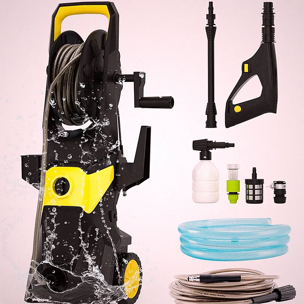 Portable 3000 PSI Electric High-Pressure Washer Yellow 2.6 GPM Power Washer