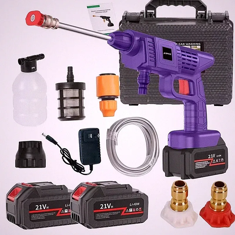 Portable Car Wash Gun,Car Cleaning Gun,Pressure Washer,Cordless Washer,Foam Gun