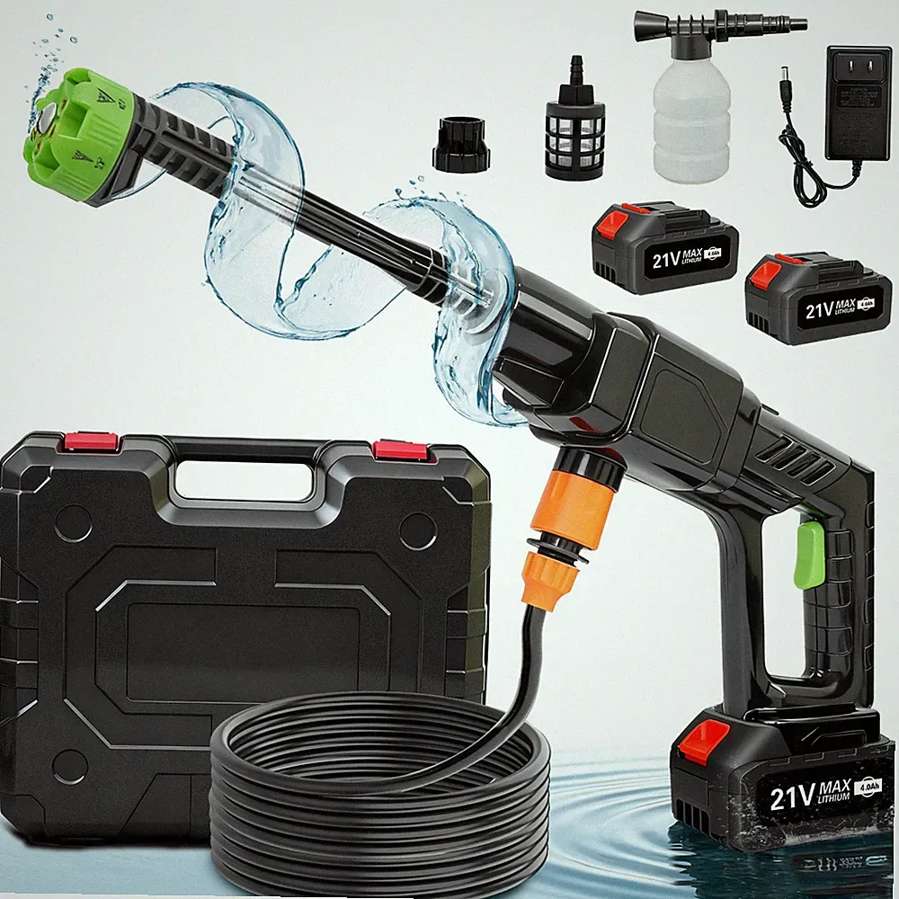 Portable Cordless Electric High Pressure Water Spray Gun Car Washer 1000PSI NEW