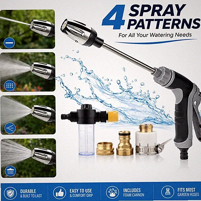 Portable Cordless Electric High Pressure Water Spray Gun Car Washer Tool