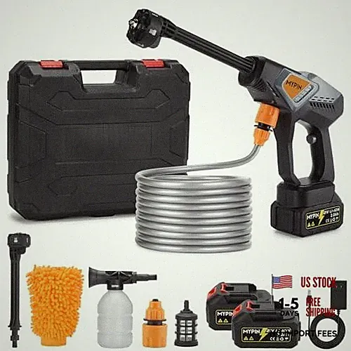 Portable Cordless Pressure Washer,600PSI 600PSI with 2 Rechargeable Batteries