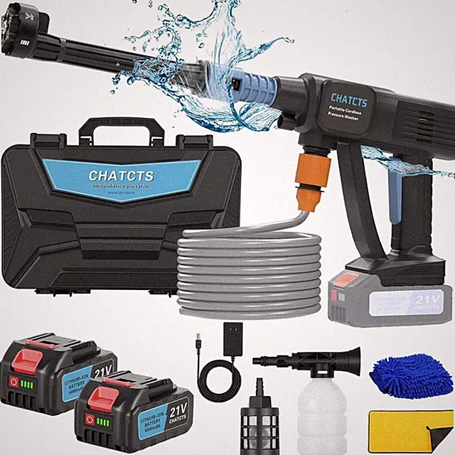 Portable Cordless Pressure Washer, 980PSI Cordless Car Pressure Washer with 2...
