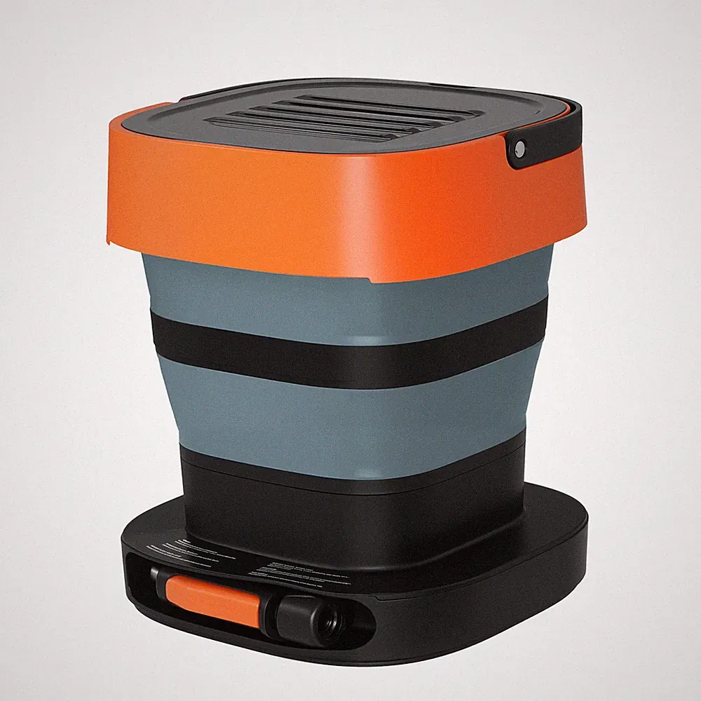 Portable Cordless Pressure Washer with 2.64 Gal Tank, Foldable Power Washer