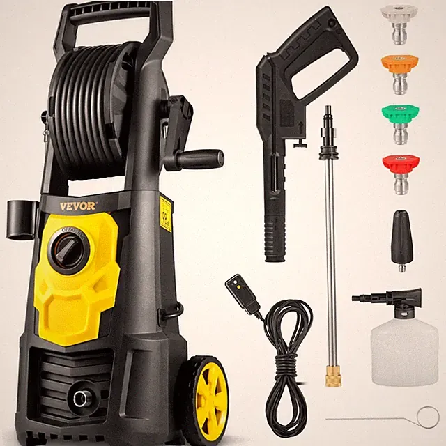 Portable Electric Pressure Washer 2000 PSI Max 1.65 GPM with 30 ft Hose & Reel