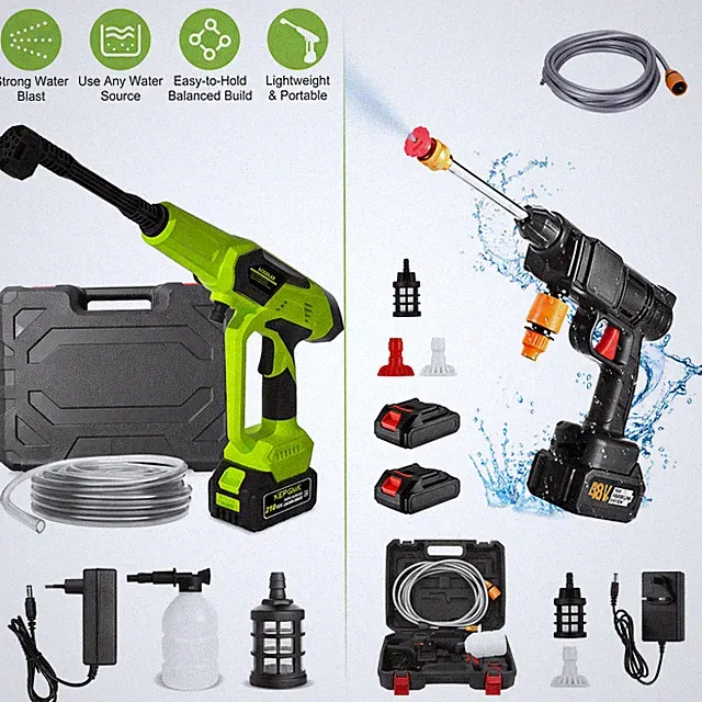 Portable High Pressure Car Power Washer Spray Gun Wand Lance Nozzle Tips Hose
