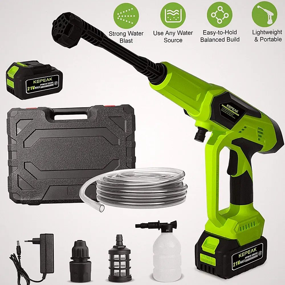Portable High Pressure Car Power Washer Spray Gun Wand Lance Nozzle Tips Hose