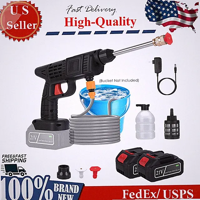 Portable High Pressure Water Sprayer 400PSI for Car Cleaning Yard & Outdoor Use