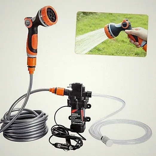 Portable Intelligent Electric Pressure Washer Pump 120W 80PSI 12V Portable