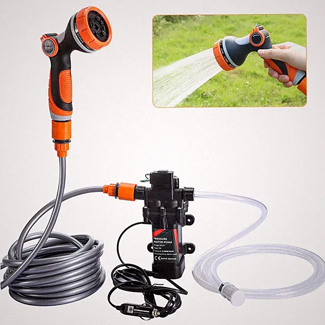 Portable Intelligent Electric Pressure Washer Pump 120W 80PSI 12V Portable Pr...