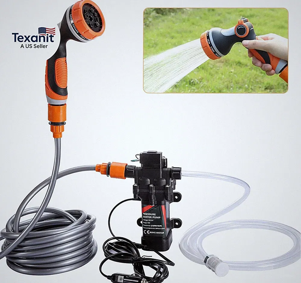 Portable Intelligent Electric Pressure Washer Pump 120W 80PSI 12V Portable Press