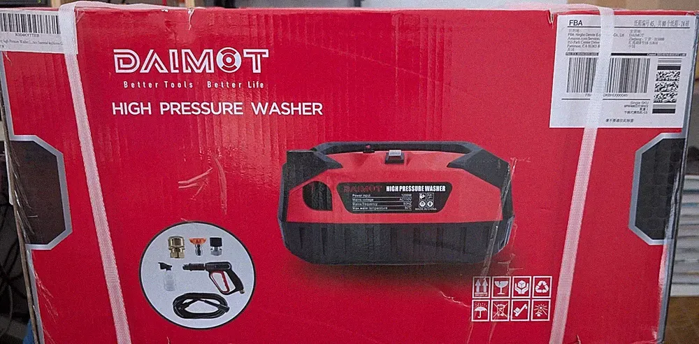 Portable Pressure Washer 1800 PSI PK Cold Water Electric Pressure Washe- DAIMOT