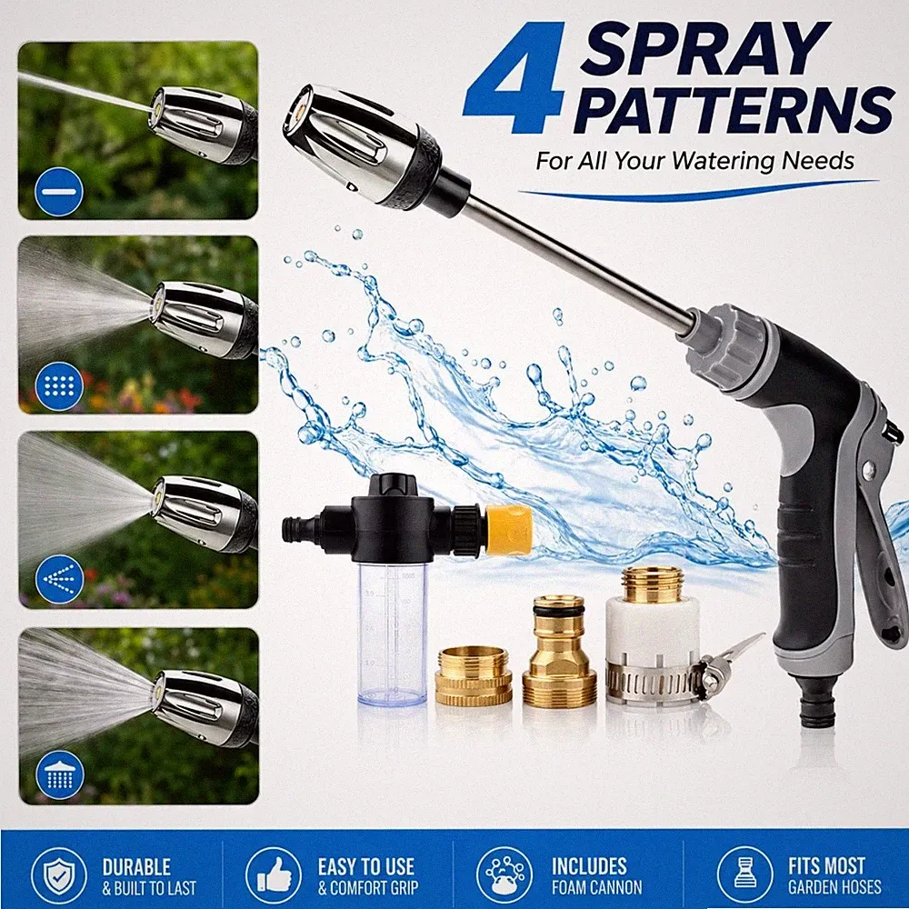 Portable Pressure Washer Cordless Garden Hose Attachment Water Sprayer Car Wash