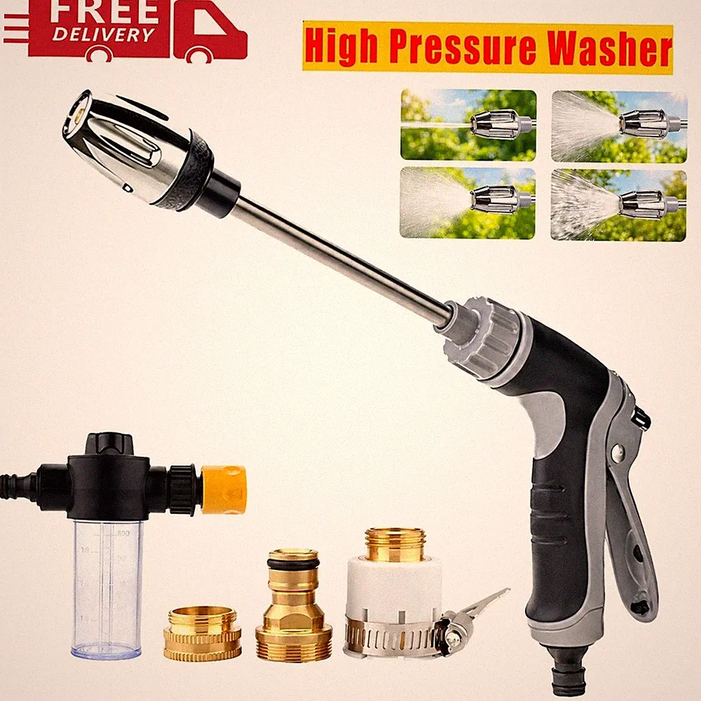 Portable Pressure Washer Cordless Garden Hose Attachment Water Sprayer Car Wash