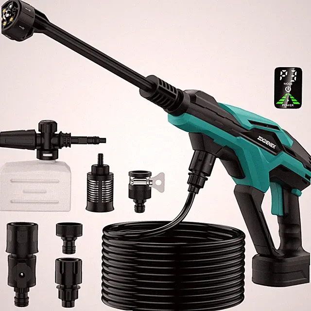 Portable Washer Cordless 800 PSI 6-in-1 Nozzle 3 Level Adjustable Makita 18V