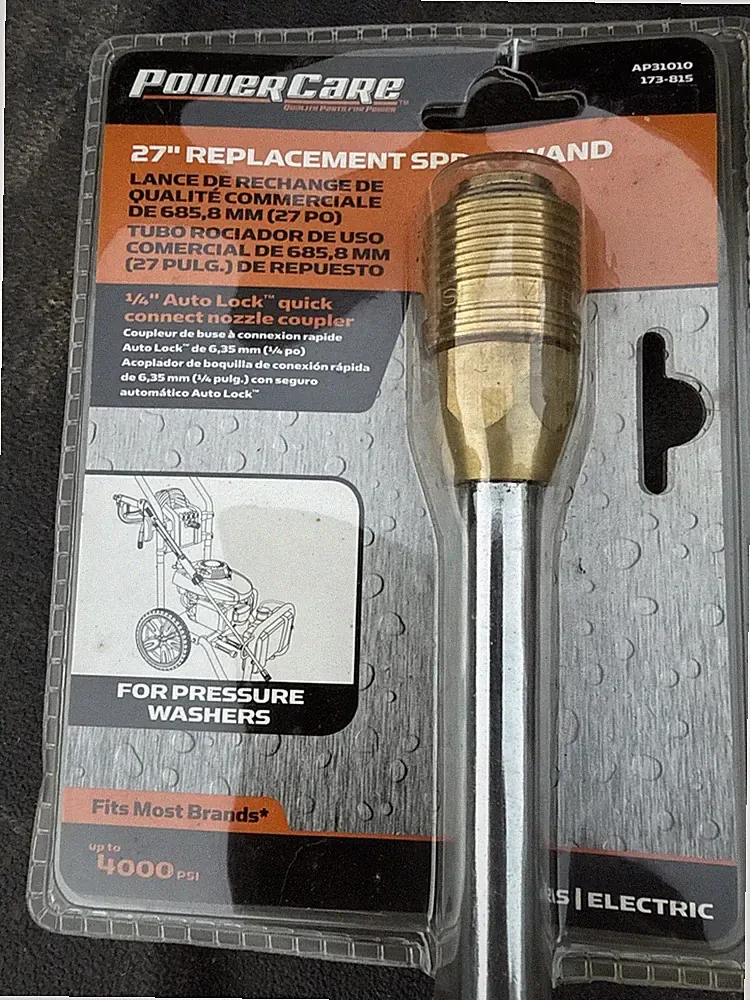 Power Care Replacement Pressure Washer Spray Wand