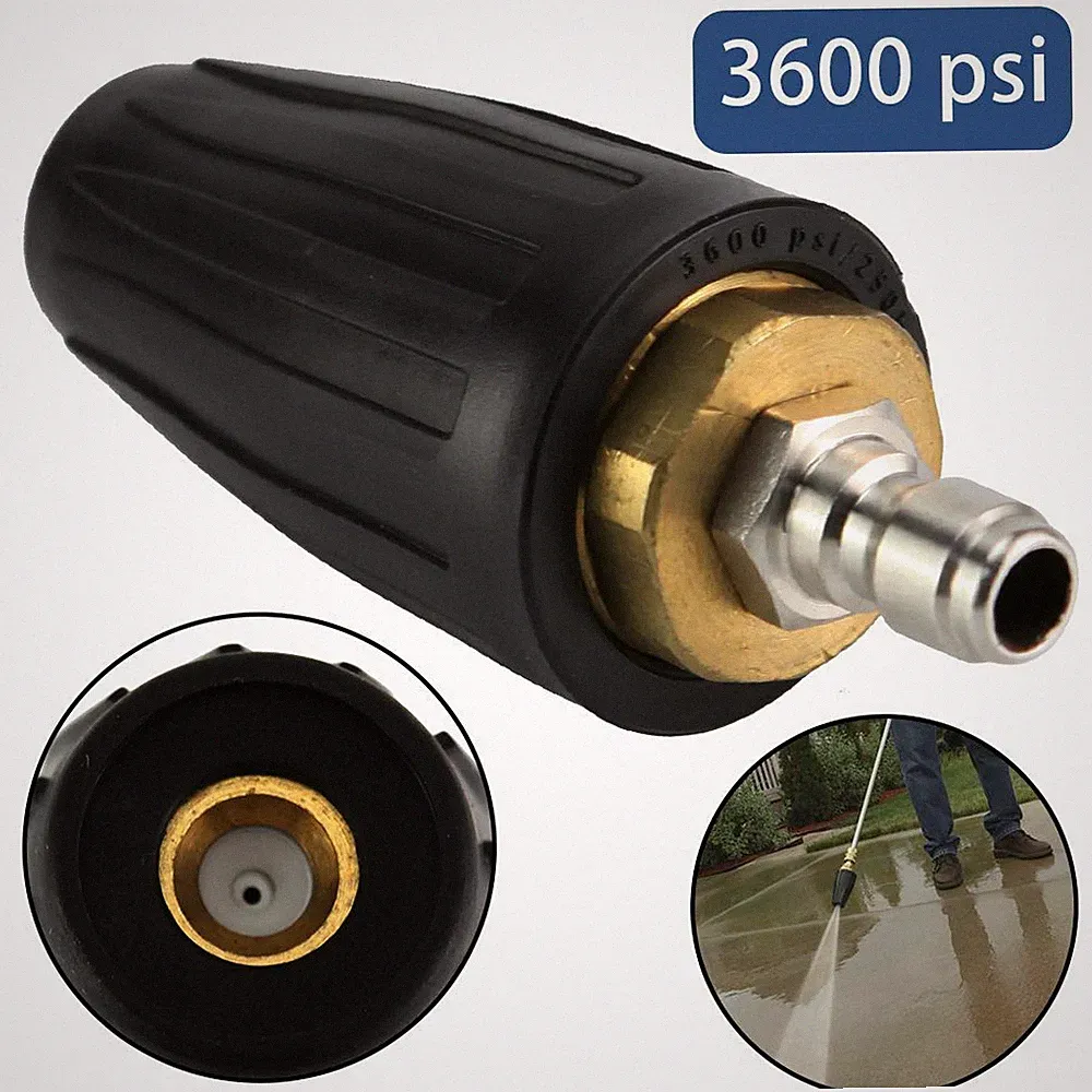 Power Pressure Washer 3600 PSI Turbo Nozzle Rotating-Rotary 3.0 GPM Nozzles