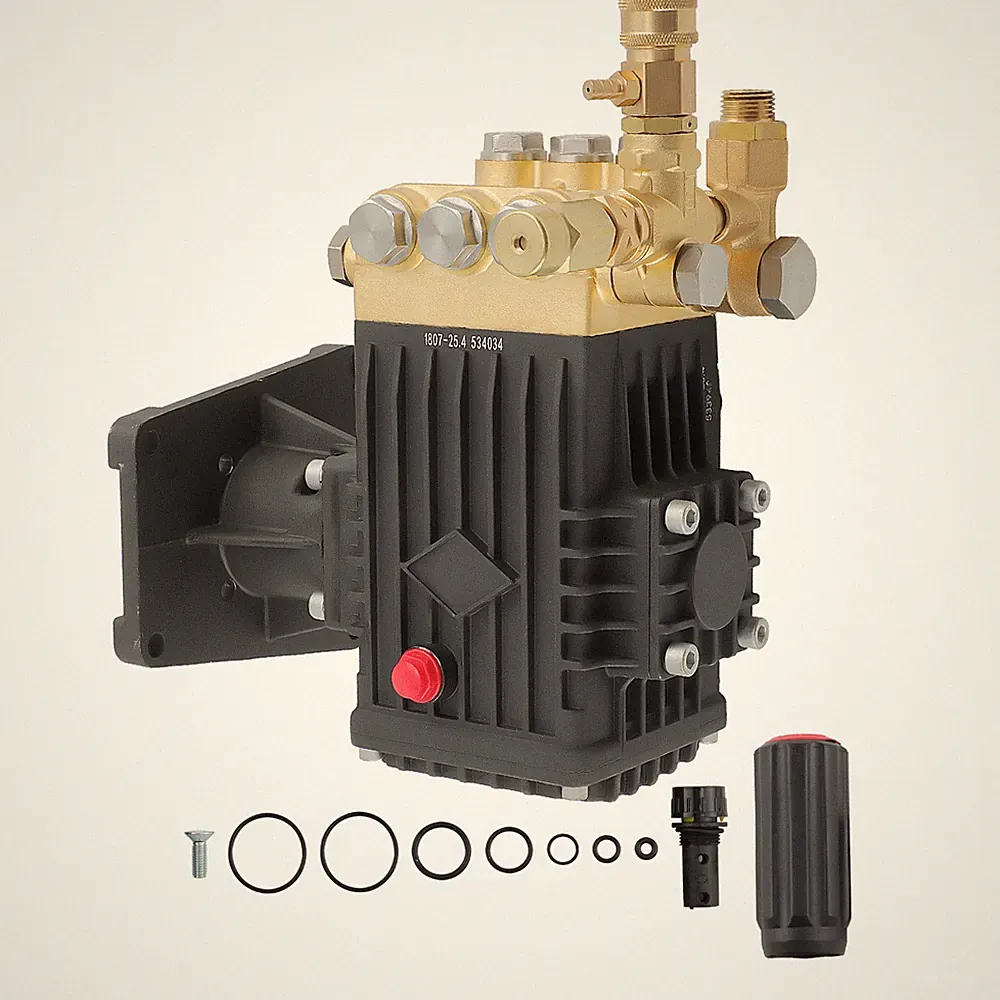 Power Pressure Washer Pump 4000 PSI 1" Hollow Horizontal Triplex Plunger USA