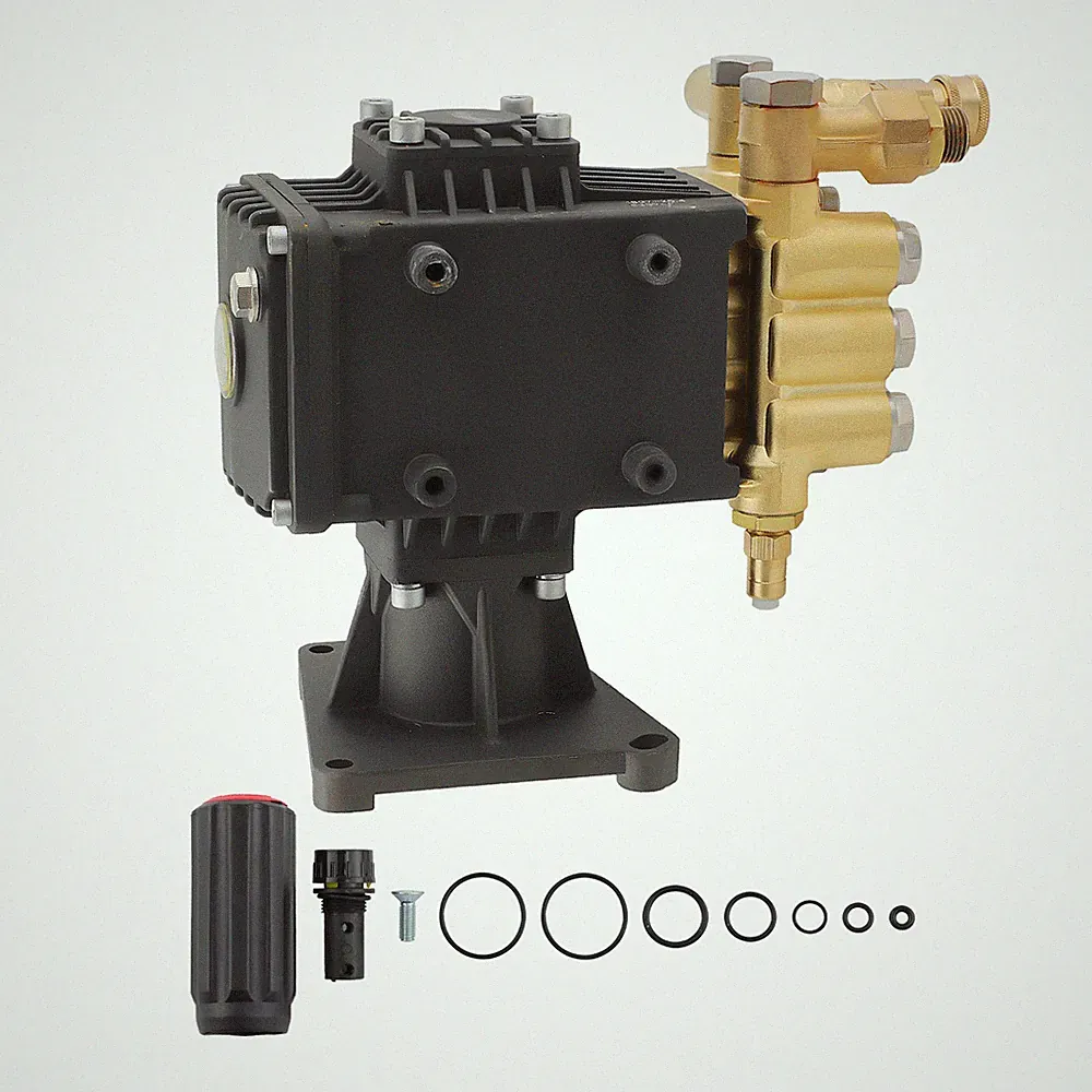 Power Pressure Washer Pump 4000 PSI 1" Hollow Horizontal Triplex Plunger USA