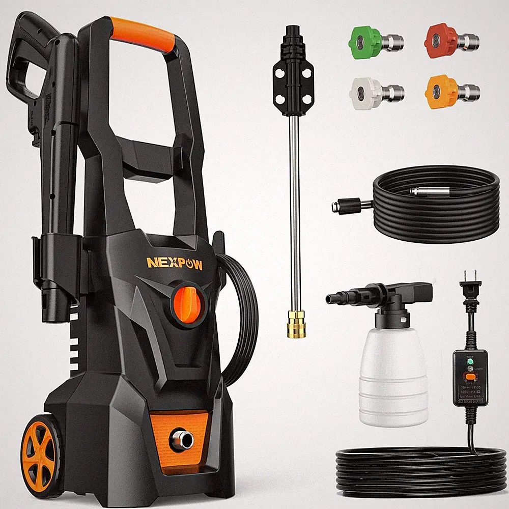 Power Washer 30' Hose 4000 PSI 2.6 GPM Electric Pressure Washer Outdoor Cleaning
