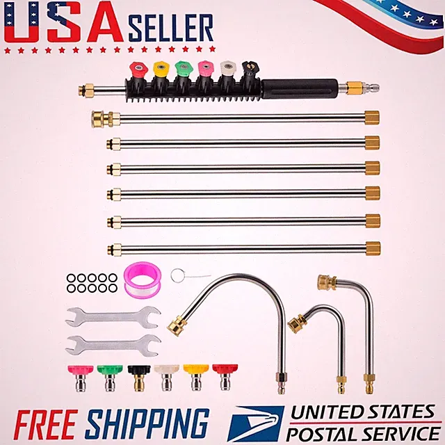 power washer lance stainless steel lance pressure washer 6pcs with adhesive tape