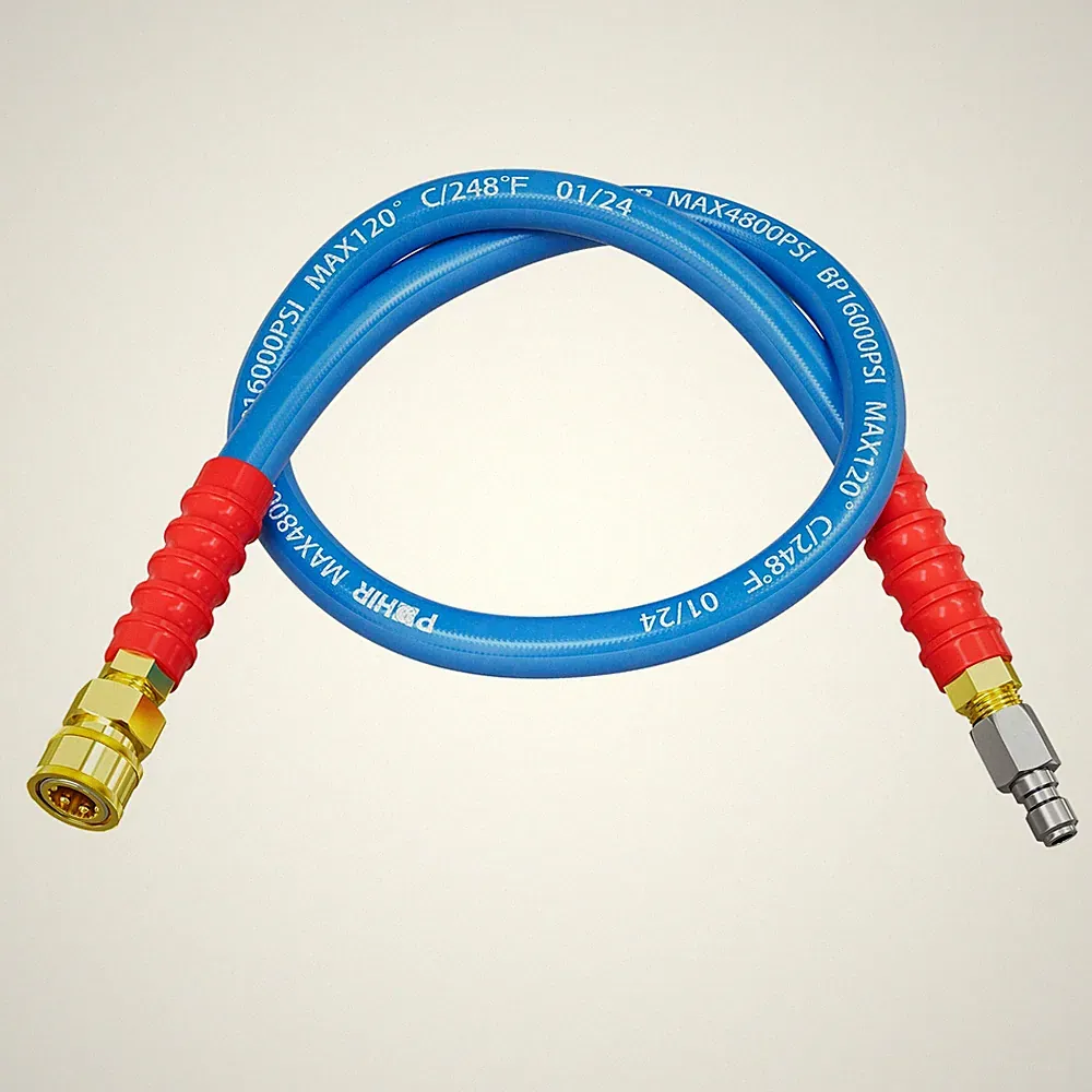 Power Washer Whip Hose 3ft Pressure Washer Jumper Hose With 4800PSI Steel Whi...