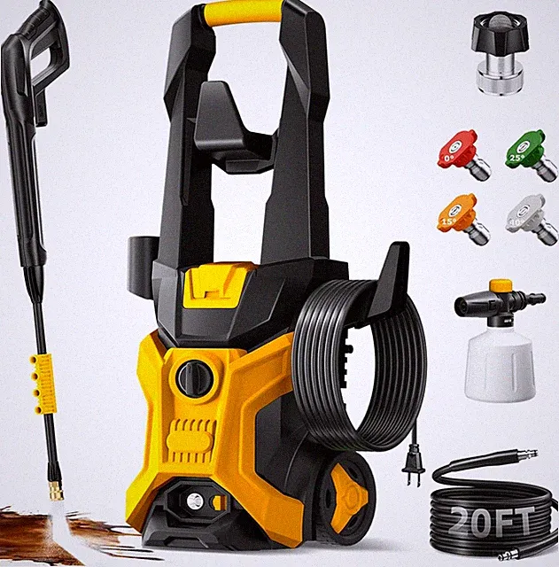 Power Washers for Home, 4 Quick-Connect Nozzles & Adjustable Soap Tank Washers f