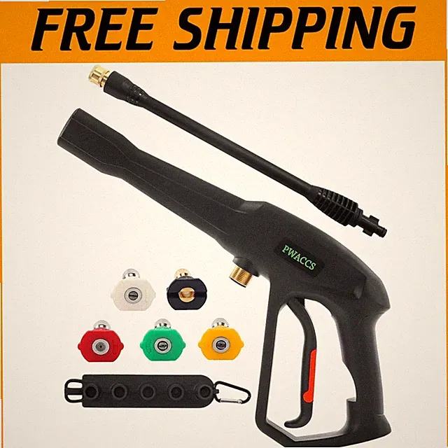 Power Washing Trigger Handle - 5 Spray Nozzles Included