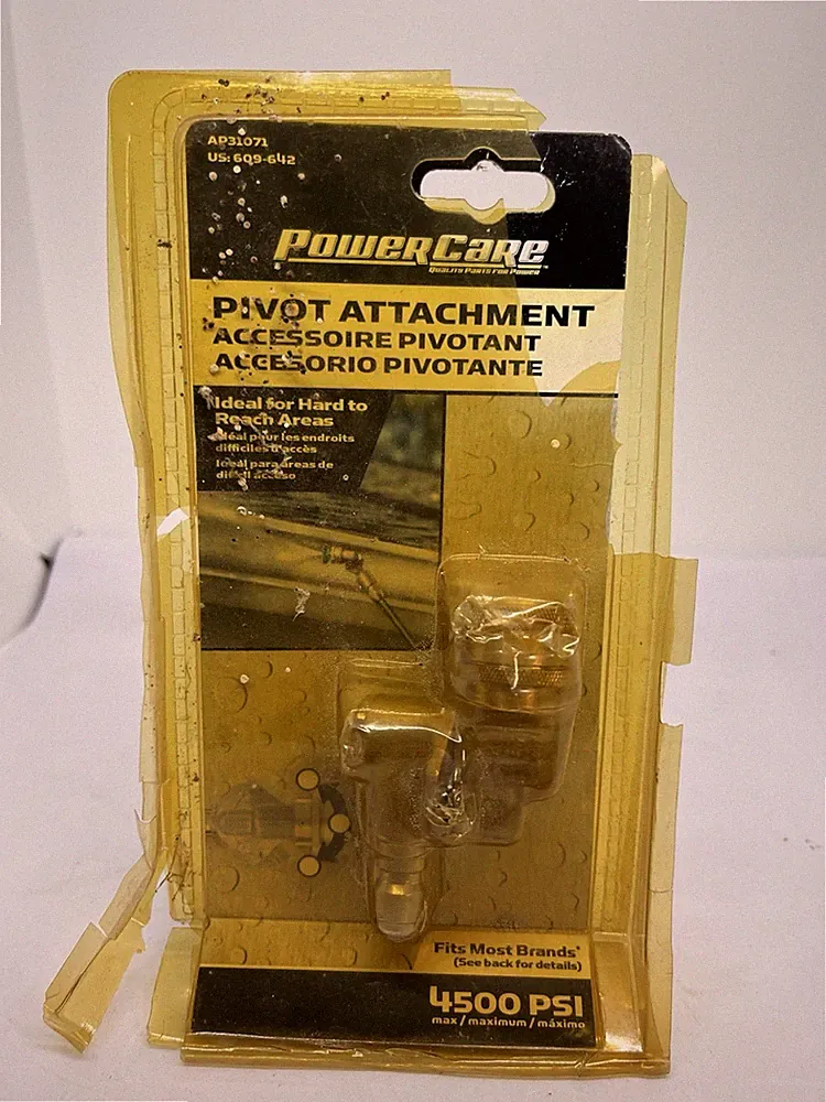 PowerCare Pivot Attachment 4500 PSI Pressure Washer Coupler AP31071 1/4" QC