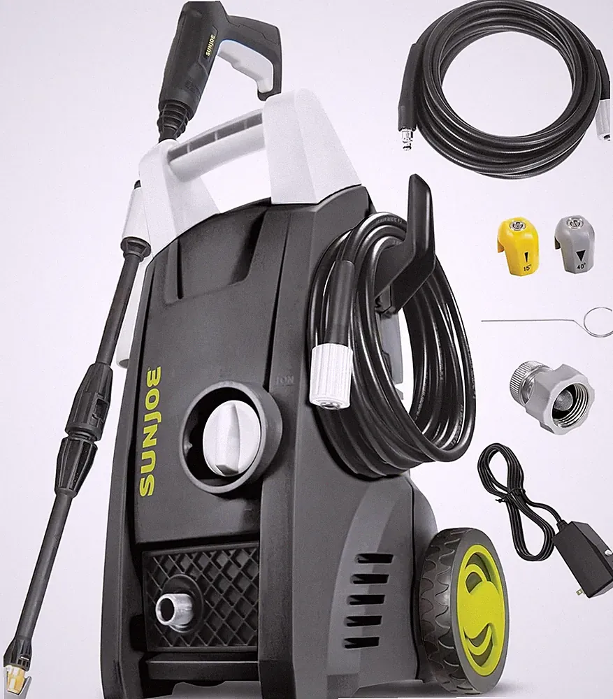 Powerful Electric Pressure Washer - 11-Amp, 1.1 GPM, Adjustable Wand