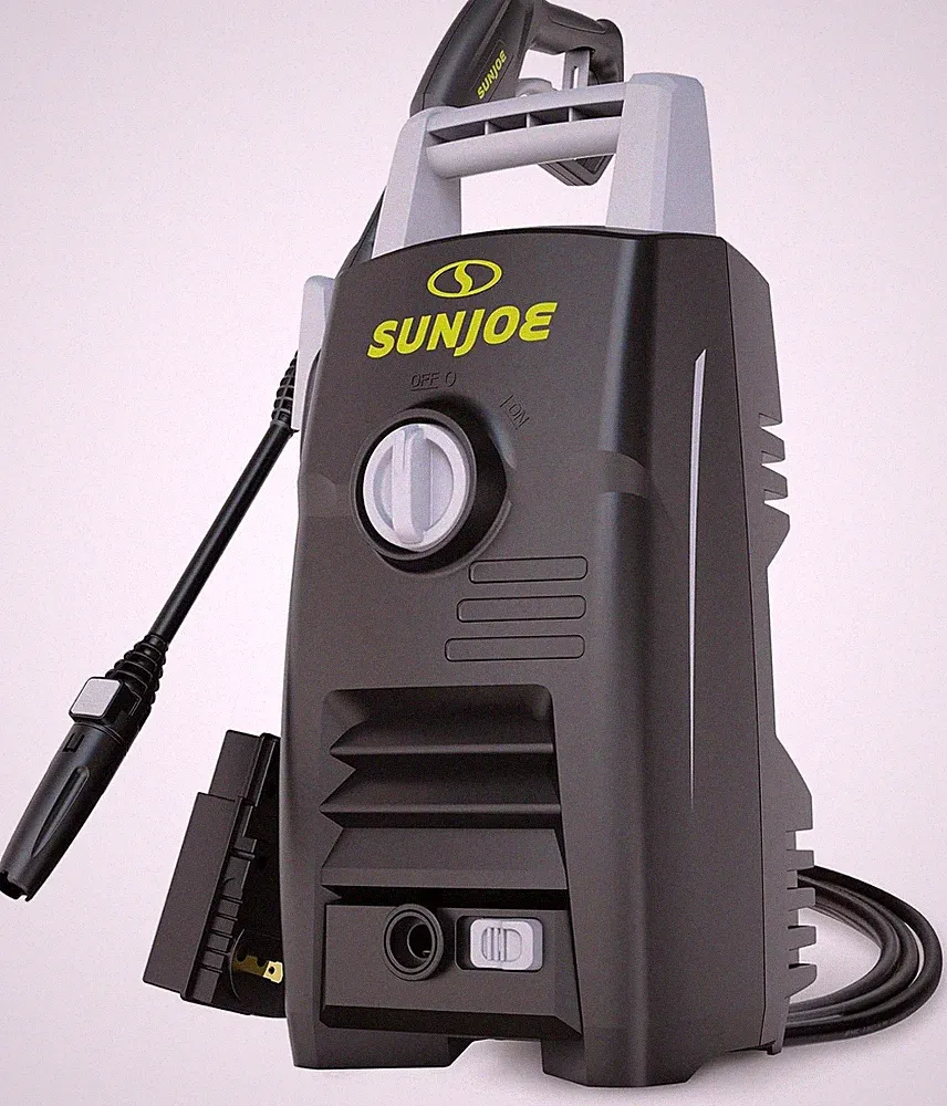 Powerful Electric Pressure Washer with Adjustable Wand & 20-Foot Hose, Black