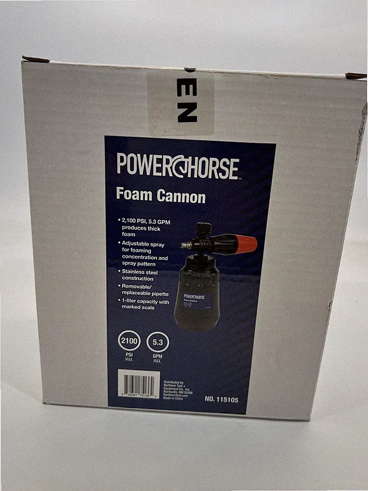 Powerhorse 2100 PSI Foam Cannon Power Washer Sealed Box 115105.