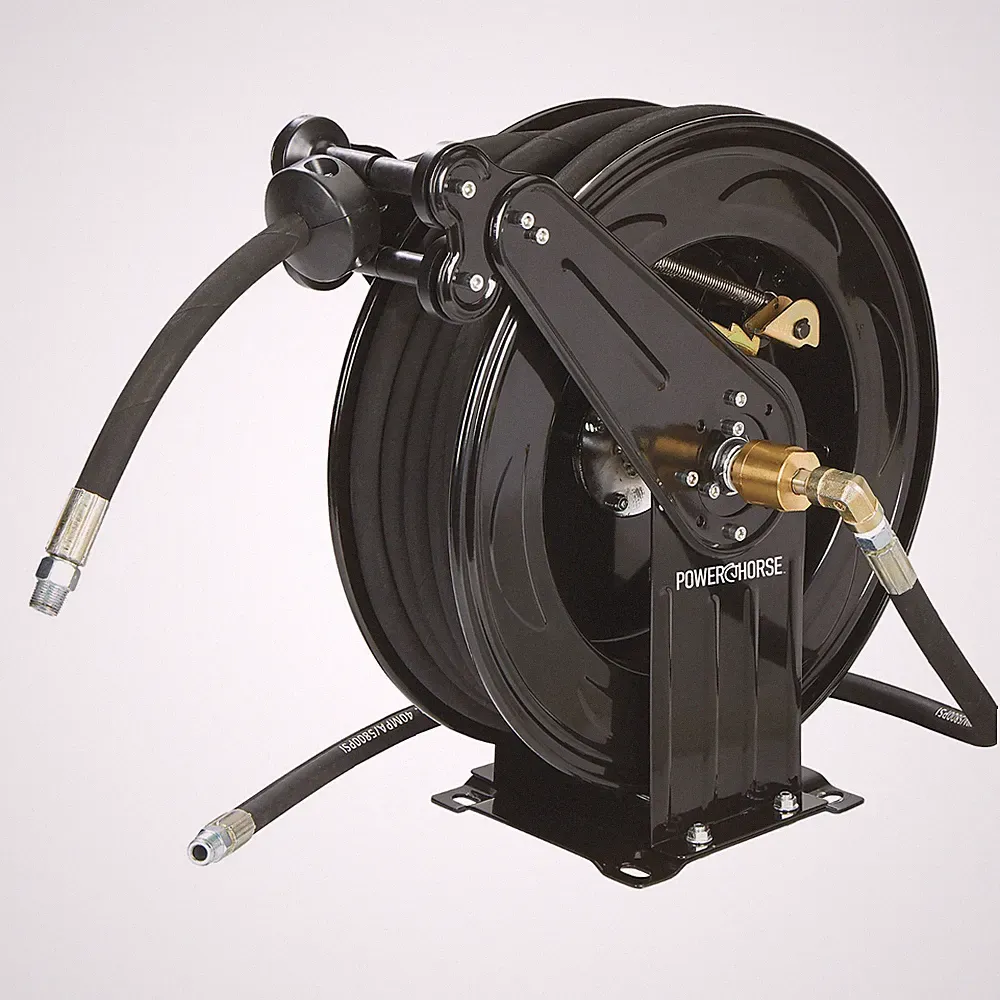 Powerhorse Auto-Rewind Pressure Washer Hose Reel - 4000 PSI - 50ft. Capacity
