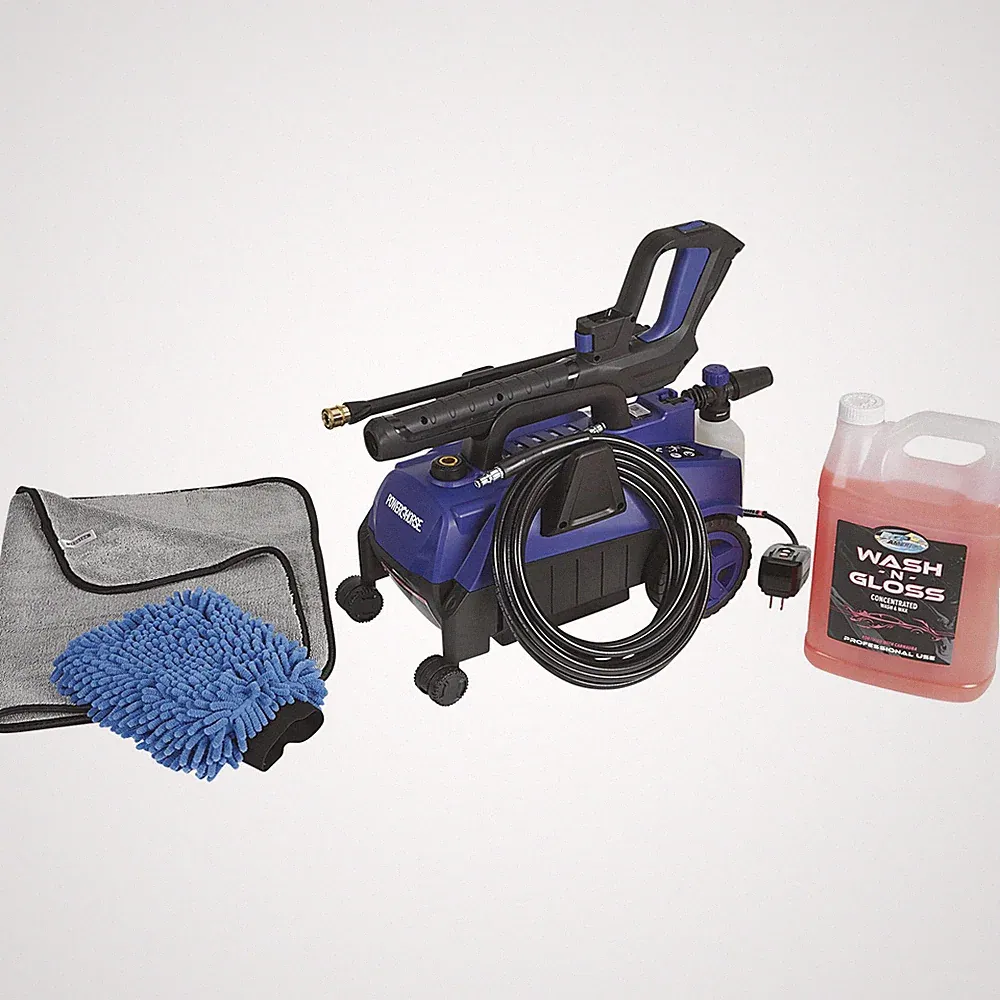 Powerhorse Follow Me 2,100 PSI Electric Pressure Washer Car Cleaning Kit, 1.9