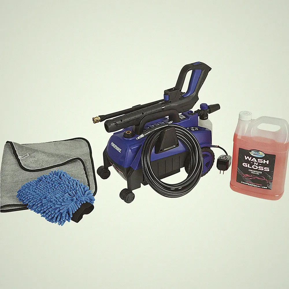 Powerhorse Follow Me 2,100 PSI Electric Pressure Washer Car Cleaning Kit, 1.9