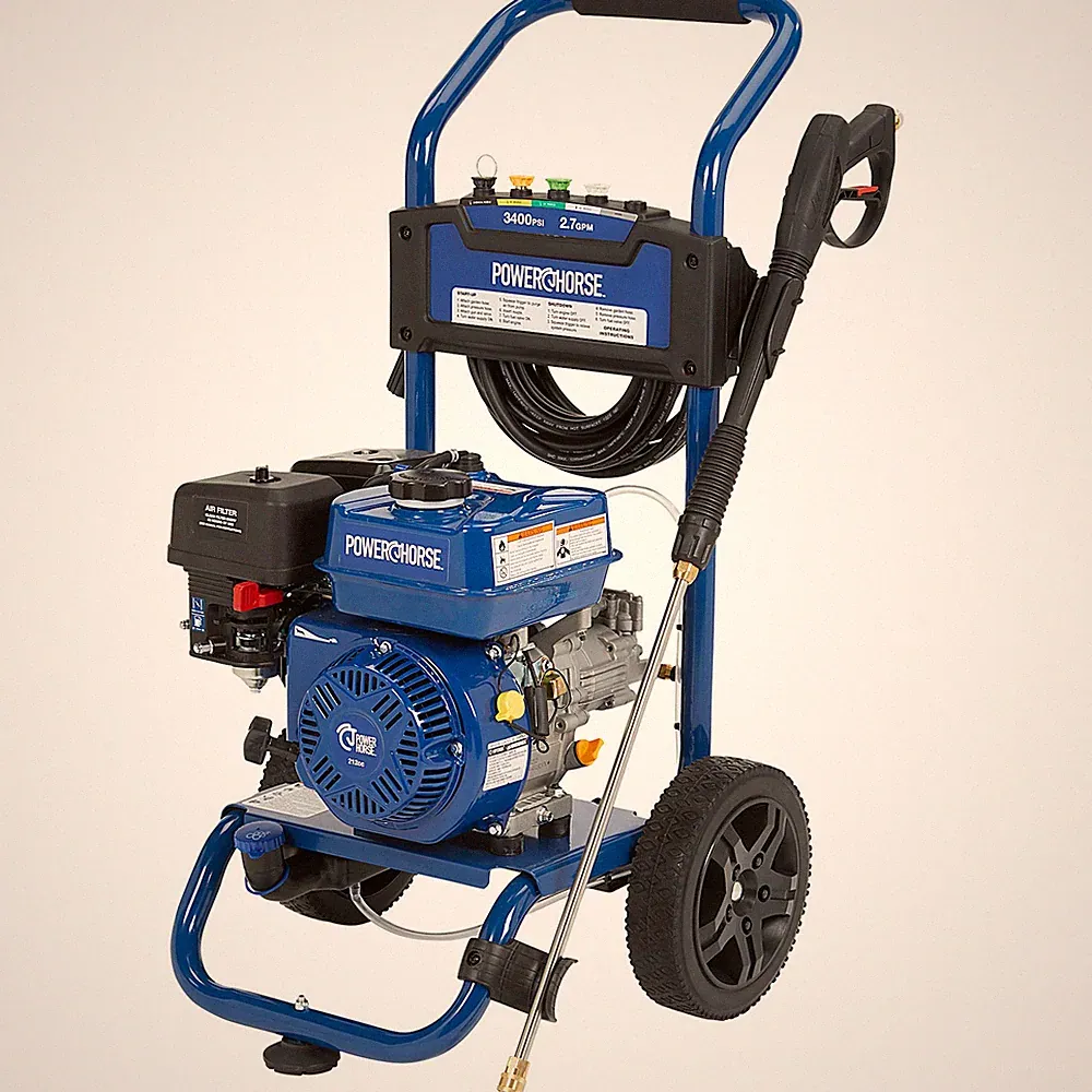 Powerhorse Gas Cold Water Pressure Washer, 3400 PSI, 2.7 GPM